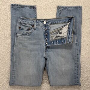 Levi's 501 Jeans Women's 25x30 (25x29) Light Wash Casual Streetwear Grunge